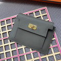 HM Kelly Pocket 13.5 Dark Grey Epsom Ghw