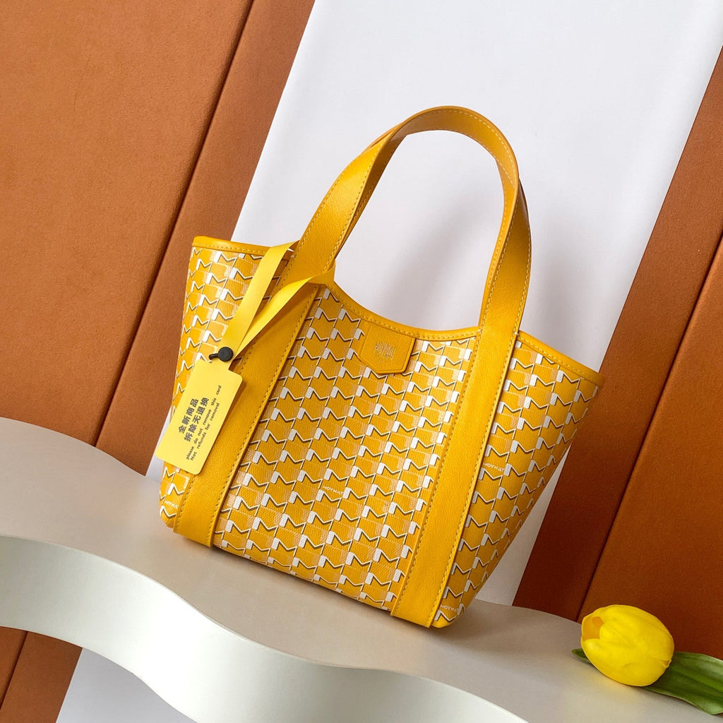 Moynat Duo Tote BB Women's Classic Two-Tone Leather Clutch Tote Handbag Bag  Bags  #78913
