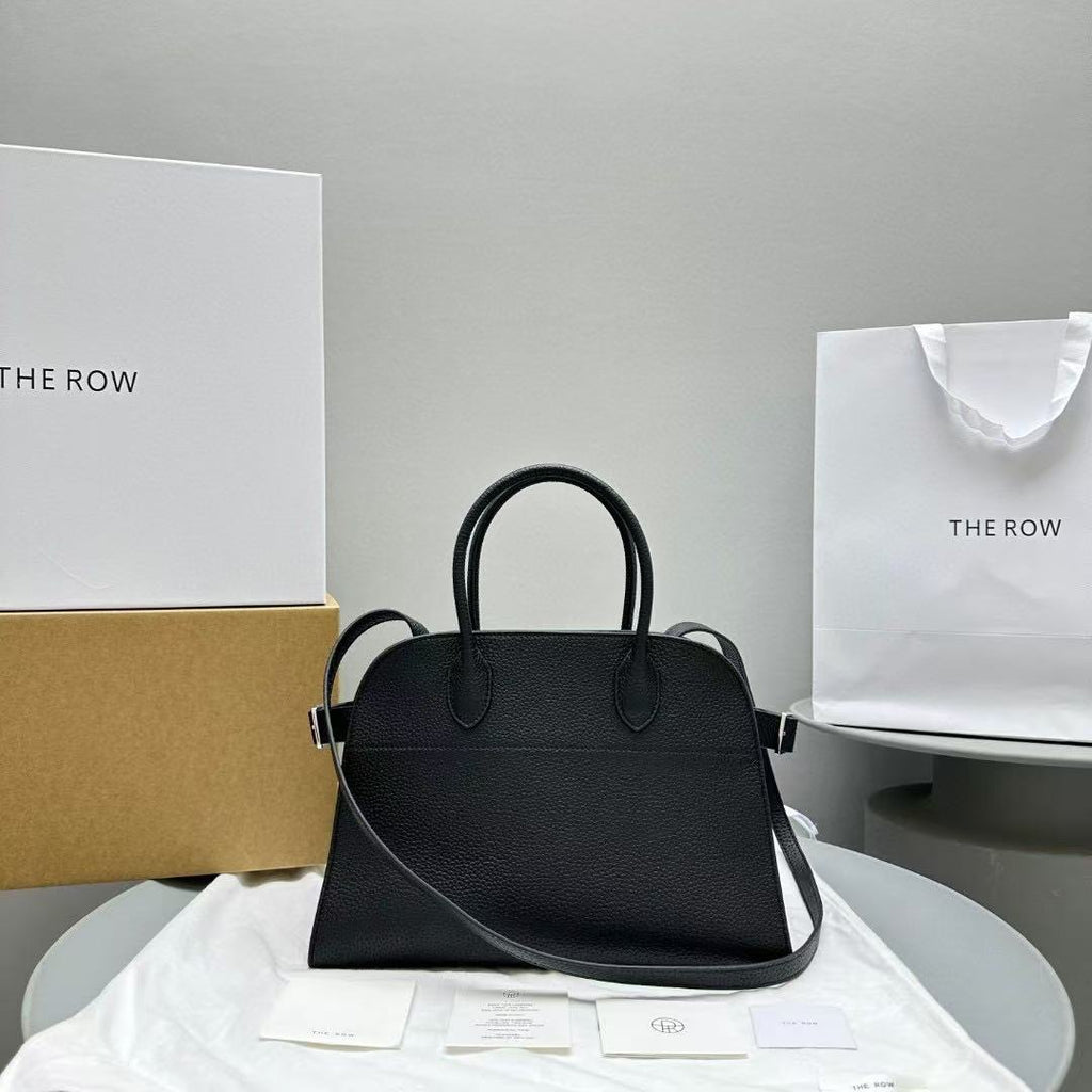 The Row Margaux 12 Black Leather