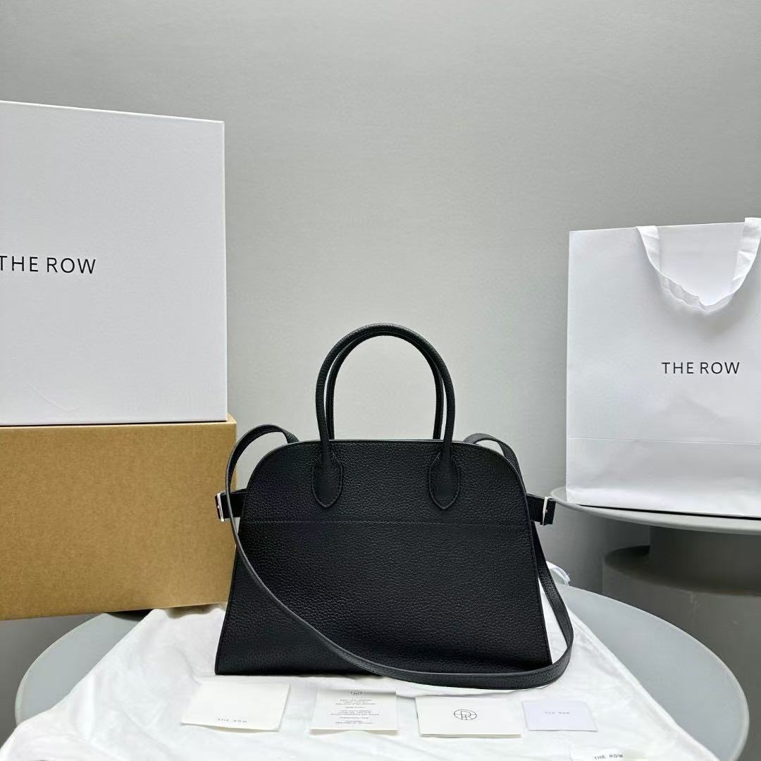 The Row Margaux 15 Black Leather