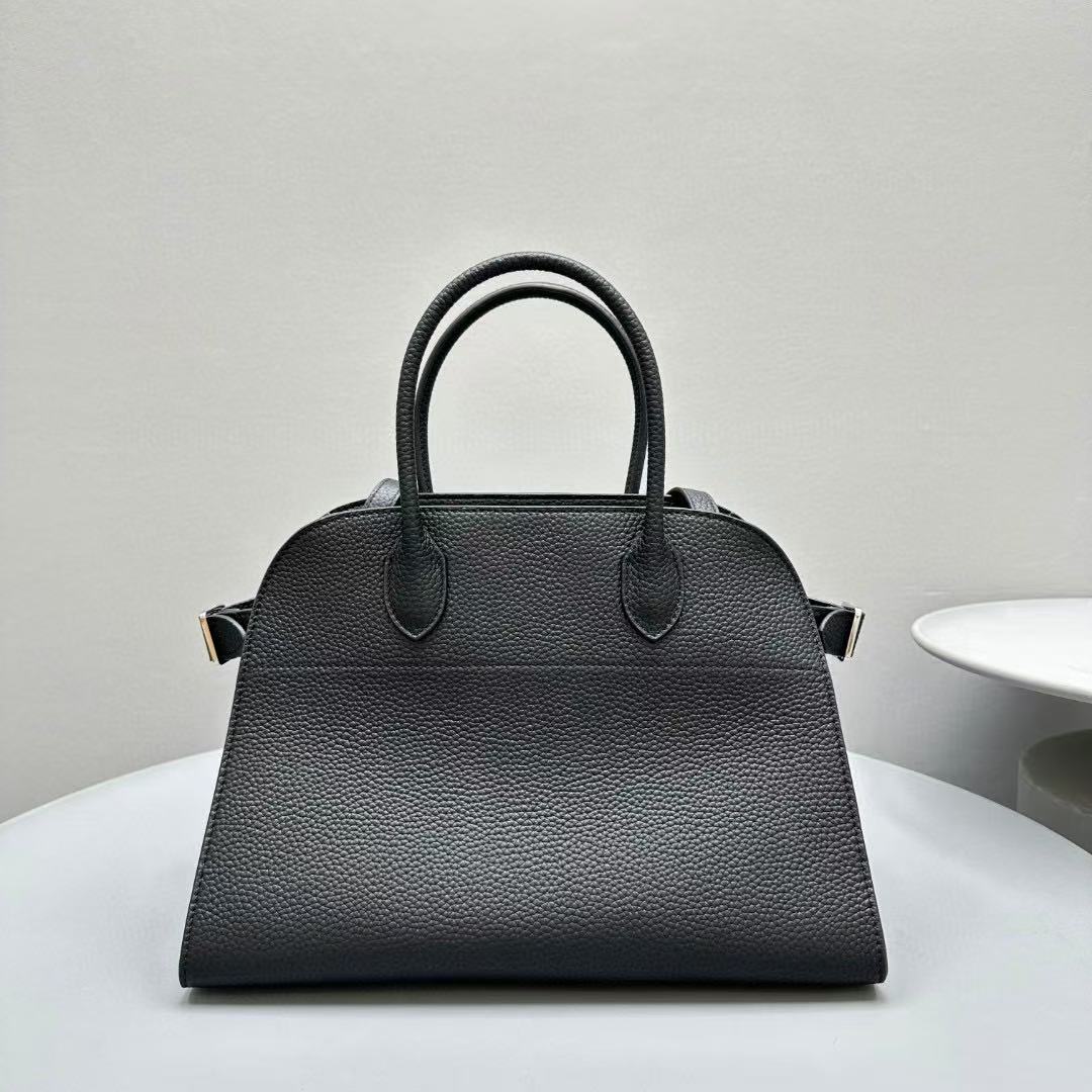 The Row Margaux 15 Black Leather