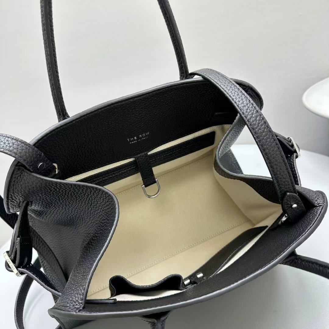 The Row Margaux 10 Black Leather