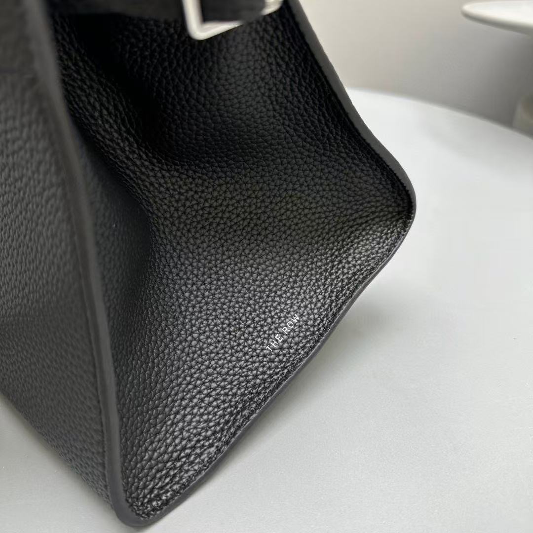 The Row Margaux 15 Black Leather