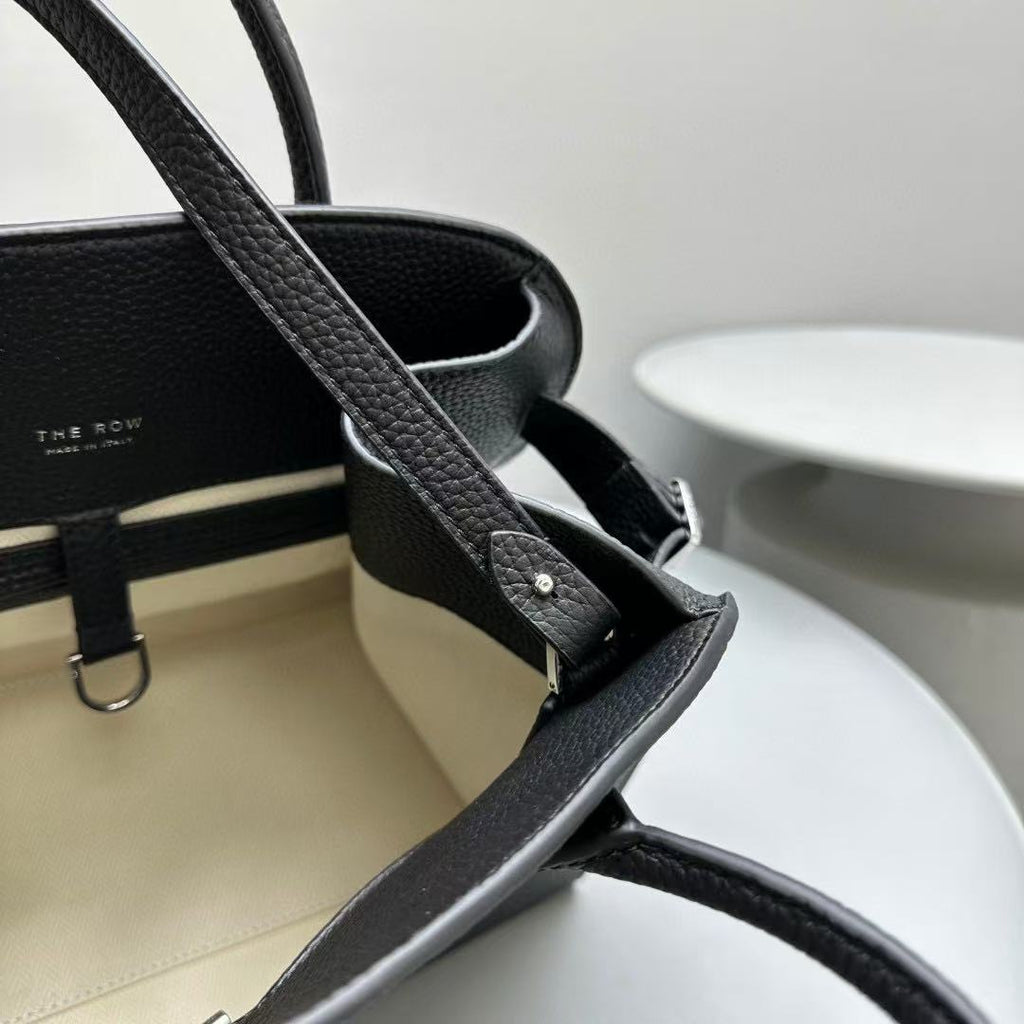 The Row Margaux 10 Black Leather