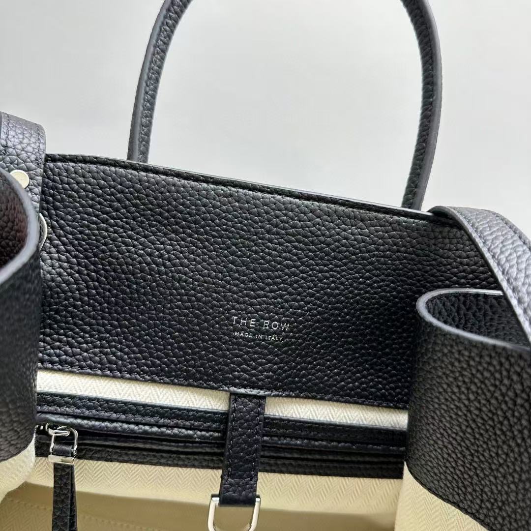 The Row Margaux 10 Black Leather