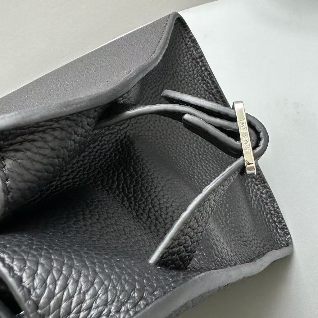 The Row Margaux 10 Black Leather