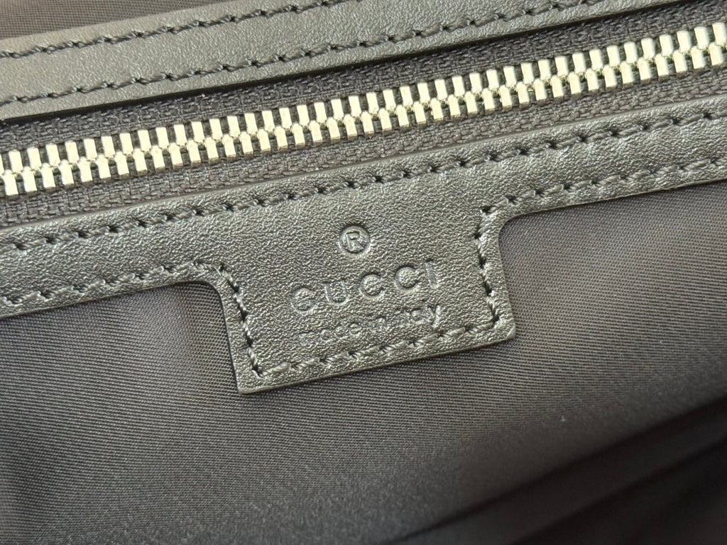 LARGE CROSSBODY BAG 36 IN BLACK CANVAS