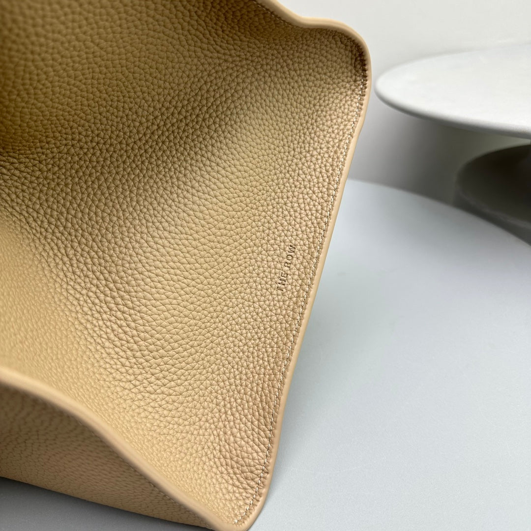 The Row Margaux 17 Beige Calfskin