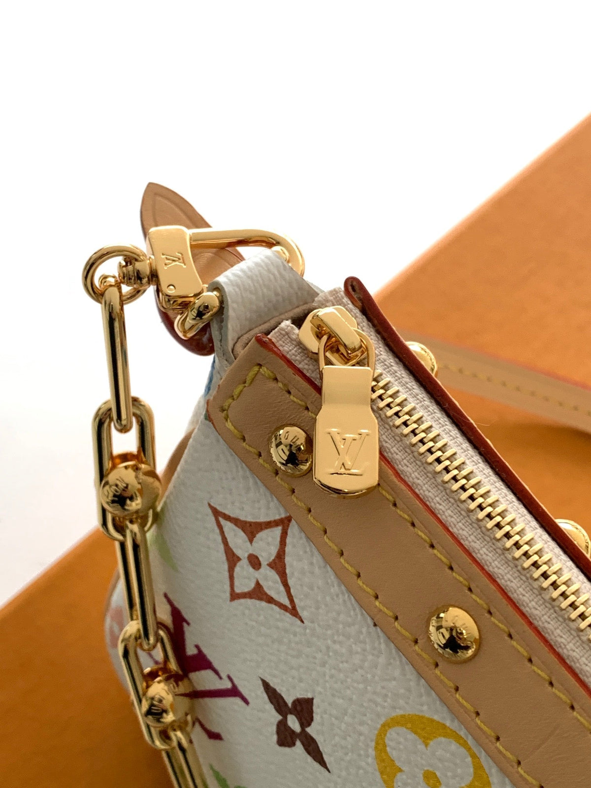 POCHETTE ACCESSOIRES BAG 22 IN MULTICOLOR MONOGRAM CANVAS AND COWHIDE