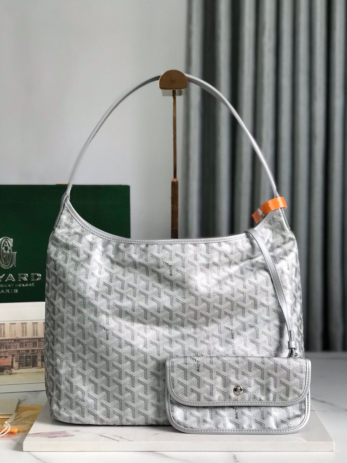 HOBO BOHEME 42CM LIGHT GREY CANVAS
